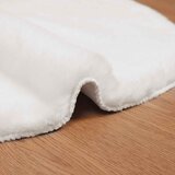  Protuklizni tepih od umjetnog zečjeg krzna OLITE Bijela 50 x 80 cm | shoptok.hr