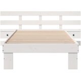 vidaXL Konstrukcija postelje Bela 80 x 200 cm Masivno borovo les | Shoptok.si