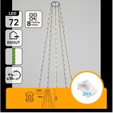 Aigostar LED spoljašnji božićni lanac 72xLED/8 funkcija 3xAA 1,2m IP44 topla bela Cene