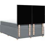  Krevet s oprugama i madracem svjetlosivi 140x190 cm od tkanine | shoptok.hr