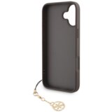 Guess GUHCP16SGF4GCW silikonski ovitek z obeskom za iPhone 16e - rjav | Shoptok.si
