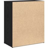 vidaXL Visok predalnik s polico 2 pcs Črni hrast 60 x 31 x 70 cm | Shoptok.si