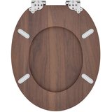  Toaletna sjedala s mekim zatvaranjem 2 pcs Smeđa 44 x 38 cm | shoptok.hr