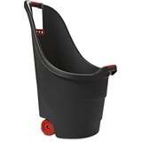 Vrtni vozički, samokolnice PROGRESS Vrtni plastični voziček – črn | Shoptok.si