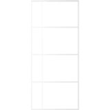  Klizna vrata od mutnog stakla ESG i aluminija 90x205 cm bijela | Eponuda.com