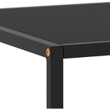  Stolić za kavu crni s crnim staklom 120 x 50 x 35 cm | Eponuda.ba