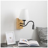  Brilagi - LED zidna lampa NUBILA WOOD 1xE27/25W/230V + LED/3W hrast/bela | Eponuda.com