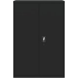 Ormarić za spise crni 90 x 40 x 180 cm čelični | shoptok.hr