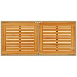  Vrtni stol s pločom od drva bagrema crni 115x54x74 cm poliratan | shoptok.hr