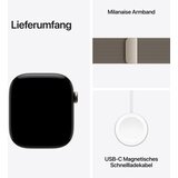 Apple Watch Series 12 Cellular 46mm iz MJGQ4ZR/A Ohišje titana Naravni pas Milanaise Naravni | Shoptok.si