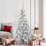 vidaXL Umetno Zložljivo Božično Drevo Zelena 180 cm PE in PVC | Shoptok.si