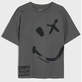 Sinsay Pamučna oversize majica s printom SmileyWorld&amp;reg; Slike
