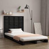  Zidno uzglavlje crni 81x3x91,5 cm od masivne borovine | shoptok.hr