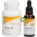 Vitaplex vitamin D3 kapljice + Vitamin K2 kapsule Cene