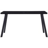 Furnova Jedilna miza črna 140x70x75 cm kaljeno steklo, (21946379) | Shoptok.si