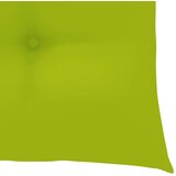  Stolica za ljuljanje s jarko zelenim jastukom masivna tikovina | shoptok.hr