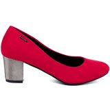 GOODIN Red women's pumps on a silver heel Cijene