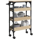  Kuhinjski kolica Sonoma hrast 53 x 20 x 76 cm Konstruirano drvo | Eponuda.com