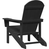  Adirondack Stoli 2 kosa Črni 74x82x90 cm HDPE | Shoptok.si
