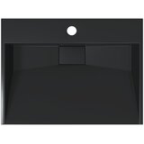  Umivaonik od lijevanih minerala i mramora 50x38x11 cm mat crni | shoptok.hr