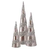 Velvet, jelka, gliter, srebrna, 3K, 15 × 52CM 14 × 42CM 10.5 × 31CM