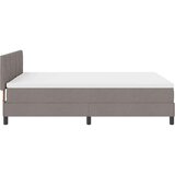  Boxspring krevet s madracem Sivo-smeđa 140 x 190 cm tkanina | shoptok.hr