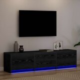 TV omarica z LED lučmi Črna Orehovina 162 x 34 x 40 cm, (5000112767) | Shoptok.si