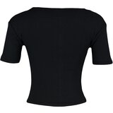 Trendyol Black Cut Out Detailed Collar Blouse | ePonuda.com