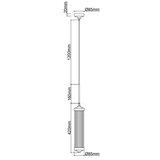 Open Design OR84368 - Luster na sajli FIATTO 1xE14/12W/230V mesing | Eponuda.com