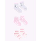 Yoclub čarape za devojčice Cotton Anti Slip ABS Patterns Colours 3-pack SKA-0109G-AA3A-003 Cene