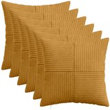  Presvlaka za jastuk 6 pcs ALMELO Žuta 40 x 40 cm Kord | shoptok.hr