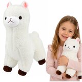  Plišana igračka alpaka od mekog bijelog krzna 28 cm | shoptok.hr