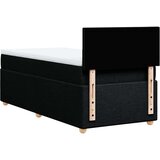 vidaXL Box spring postelja z vzmetnico črna 100x200 cm blago, (21291902) | Shoptok.si