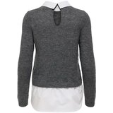 Only Pulover 'ONLDOLLY' temno siva / bela | Shoptok.si