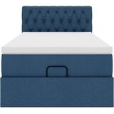  Otomanski krevet s madracem i LED plavi 90x200 cm tkanine | shoptok.hr