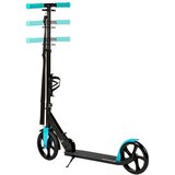  Sklopivi romobil za djecu i mlade – kotači 200 mm, podesiva visina 91–101 cm crno tirkizni | shoptok.hr
