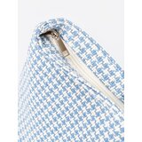 Shelvt Blue and white checkered beach bag | ePonuda.com