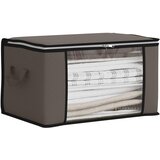 Kutija za pohranu s prozirnim bočnim oknom Siva 70 x 40 x 18 cm | shoptok.hr