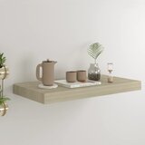 vidaXL plutajuća zidna polica boja hrasta 50 x 23 x 3,8 cm MDF Cijene