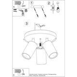  Stropna svetilka RING 3P bela, (21348196) | Shoptok.si