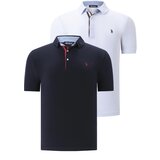 Dewberry DOUBLE SET T8582 MEN'S T-SHIRT-NAVY-WHITE Cijene