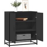 vidaXL Komoda crna 68x35x76 cm konstruirano drvo i metal Cijene