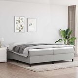  Krevet s oprugama i madracem svjetlosivi 200 x 200cm od tkanine | shoptok.hr