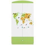  Dječji ormar - KARTA SVIJETA - zeleni | shoptok.hr