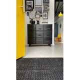 wash+dry PREDPRAŽNIK Duo Charcoal 75/120 cm potiskano črna | Shoptok.si