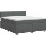  Boxspring krevet s madracem Tamnosiva 140 x 190 cm Tkanina | shoptok.hr