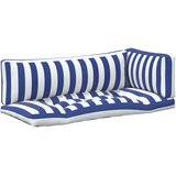  Jastučić za van 3 pcs Plava i bijela 103 x 58 x 10 cm Tkanina | shoptok.hr