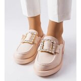 Gemre Beige mules with closed toe Columbus | Shoptok.si