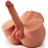 Paloqueth James Realistic 18cm Dildo, Testicles & Anal Sex Doll Brown 4.8kg Cene