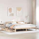 vidaXL Okvir kreveta s ladicama bez madraca 180x200 cm Cijene